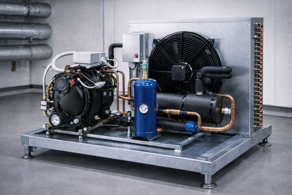 Kompakter Verflüssigungssatz